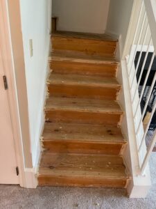 Before LVP Stair Install